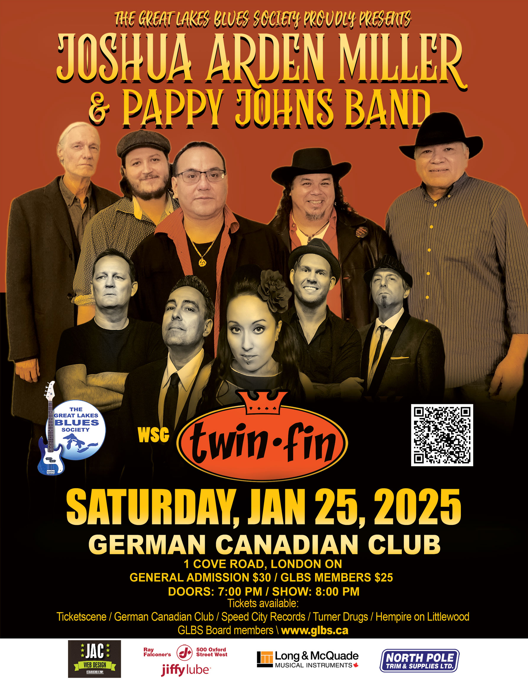 Joshua Arden Miller & Pappy John Band wsg Twin-Fin